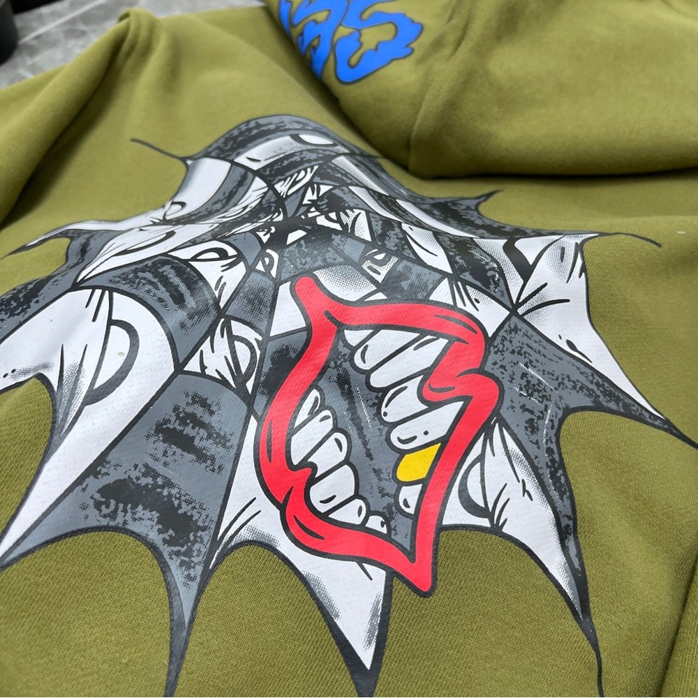 ⭐️⭐️Chrome Hearts Graffiti Spider Web Hoody Sweatshirt - Picture 4 of 8